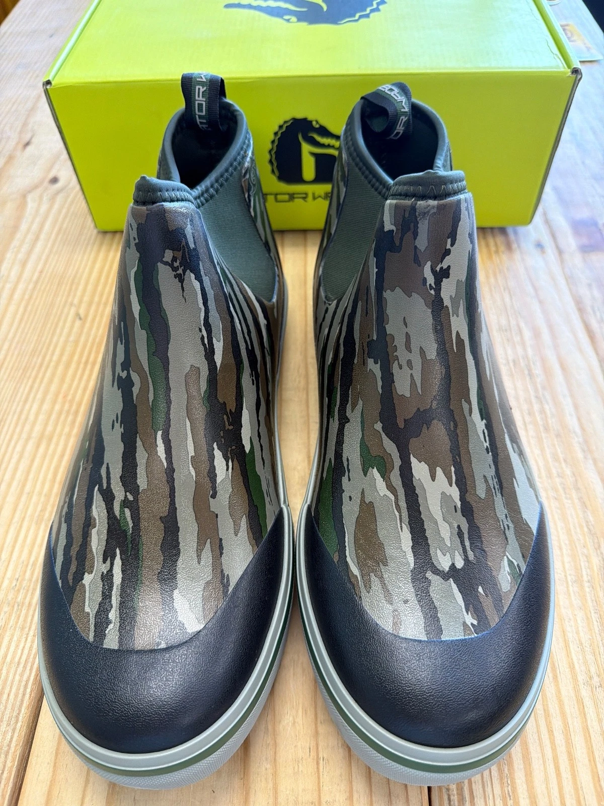 GATOR WADERS MENSCAMP BOOTS REAL TREE ORIGINAL SIZE 14 NEW IN BOX