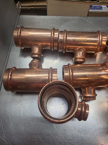 *1* Mueller Streamline PF 40245 Fitting 2" X 1" X 2" Copper Press Tee PF40245