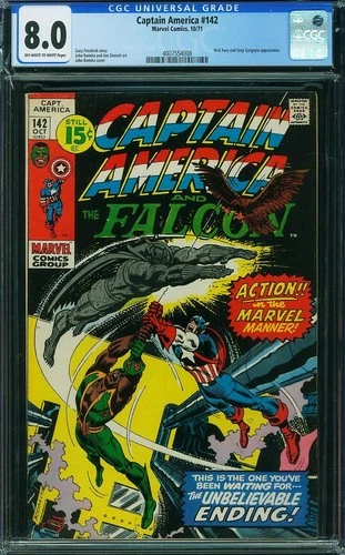 CAPTAIN AMERICA  #142  High Grade  VF8.0 CGC  4007554008