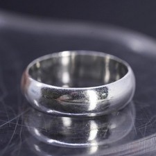 size 7, vintage southwestern sterling silver 925 handmade ring wedding band