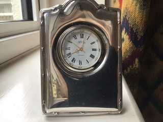 Concorde British Airways Sterling Silver Travel Clock