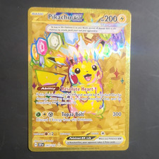 Pokémon Pikachu Ex #247/191 Sv08 Surging Sparks Gold Hyper Rare Full Art Holo on eBay