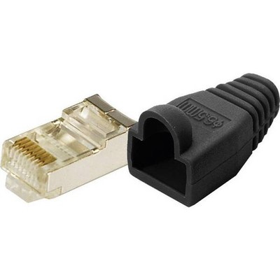 LogiLink MP0012 RJ45 CAT 5e Connector, Shielded Straight Plug Poles: 8P8C Ner