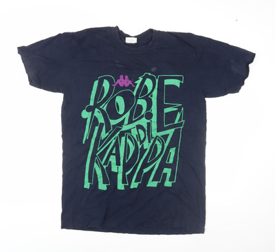 Robe di Kappa Herren T-Shirt Blau XL Vintage Grafik
