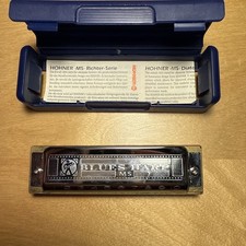 Horner Blues Harp Harmonica 532/20 MS Key C Germany with Case and Instructions