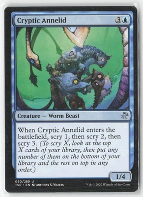 Cryptic Annelid 60 Uncommon Time Spiral: Remastered Magic: The Gathering NM