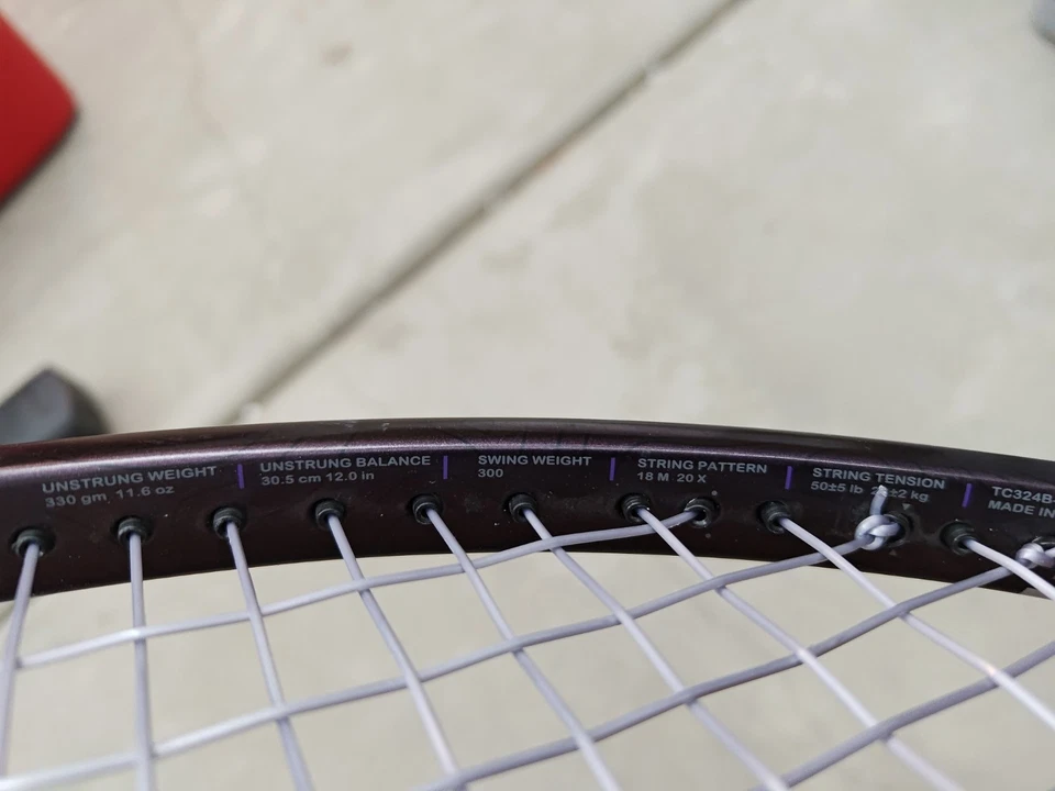 Prince Phantom 93P 18x20 Grip 5(4 5/8) Strung With Tour Bite Soft - Image 3 of 4