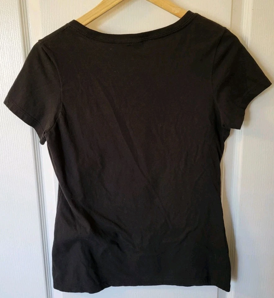 Camiseta para mujer District talla M Feliz Navidad Y'all vaquero Santa Texas Western  Foto 3 de 4