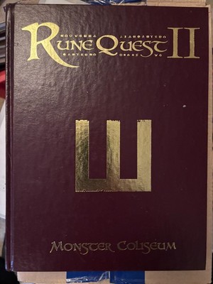 RUNE QUEST II MONSTER COLISEUM GEBUNDEN ROLLENSPIEL RPG ERGÄNZUNG QUELLENBUCH
