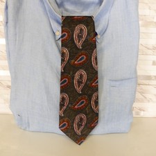 Classic Paisley Tie Mens Blue Foulard Silk Boho Cravatte Casual Formal Wide KING