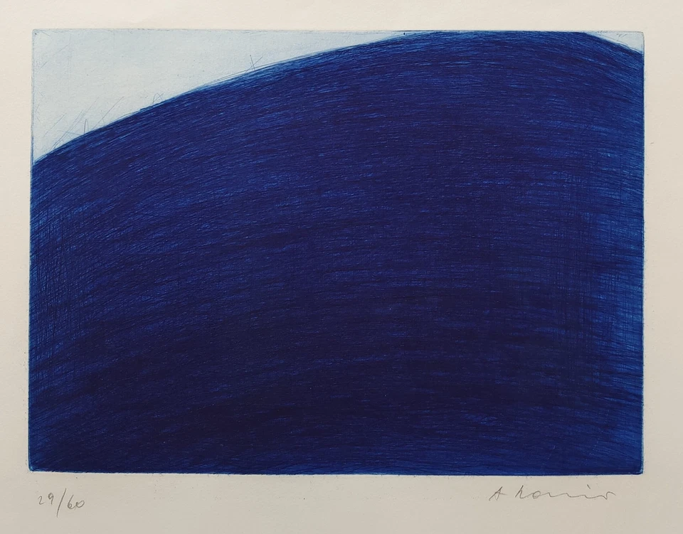 Arnulf Rainer "Blaues Feld" - Bild 3 von 4