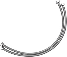 Faucet Line Connector Braided 304 Stainless Steel Supply Hose 1/2" I.P. Female T