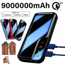 Power Bank 9000000mAh Fast charger Pack USB External Battery For Mobile Phone