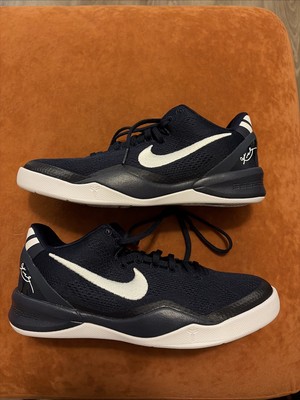 Nike Kobe VIII 8 GS College Navy White Basketball Shoes FN0266-400 Size 5y