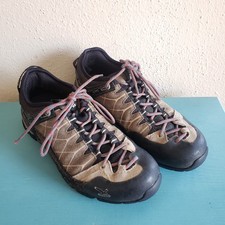 Salewa MS Alp Trainer Boots Mens 8US Walnut Waterproof Vibram Hiking 63023/7500