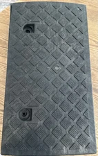 2 Pack Curb Ramp Portable Lightweight Heavy Duty Plastic Threshold Ramp A0266