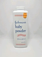 Vintage 1970s Johnson's Baby Powder 14oz Talc Original Formal Made In USA 