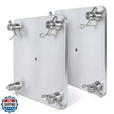 2 Sets 12" X 12" Aluminum Truss Plate Base Plate With 8 Connector