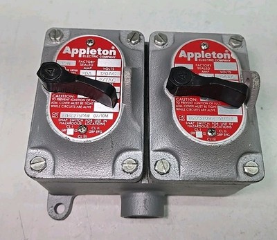 APPLETON EDSC275F4W-4-Way 2-Gang 20-Amp EXPLOSION PROOF Tumbler SWITCH 20A 3/4''