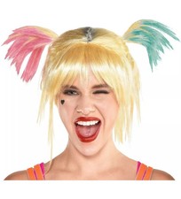 Brand New Harley Quinn Wig Birds of Prey Licensed Cosplay Halloween Accessory