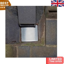 100-Hole Outdoor Drain Cover - Durable Stainless Steel for Strong Performance