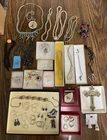 Vintage Antique Jewelry Lot Estate Silver & Costume & Gold Filled Variety