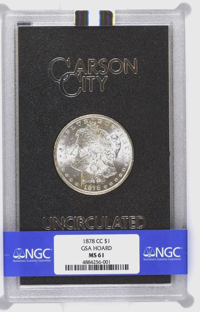 Uncirculated Carson City NGC Certified Morgan US Dollars (1878