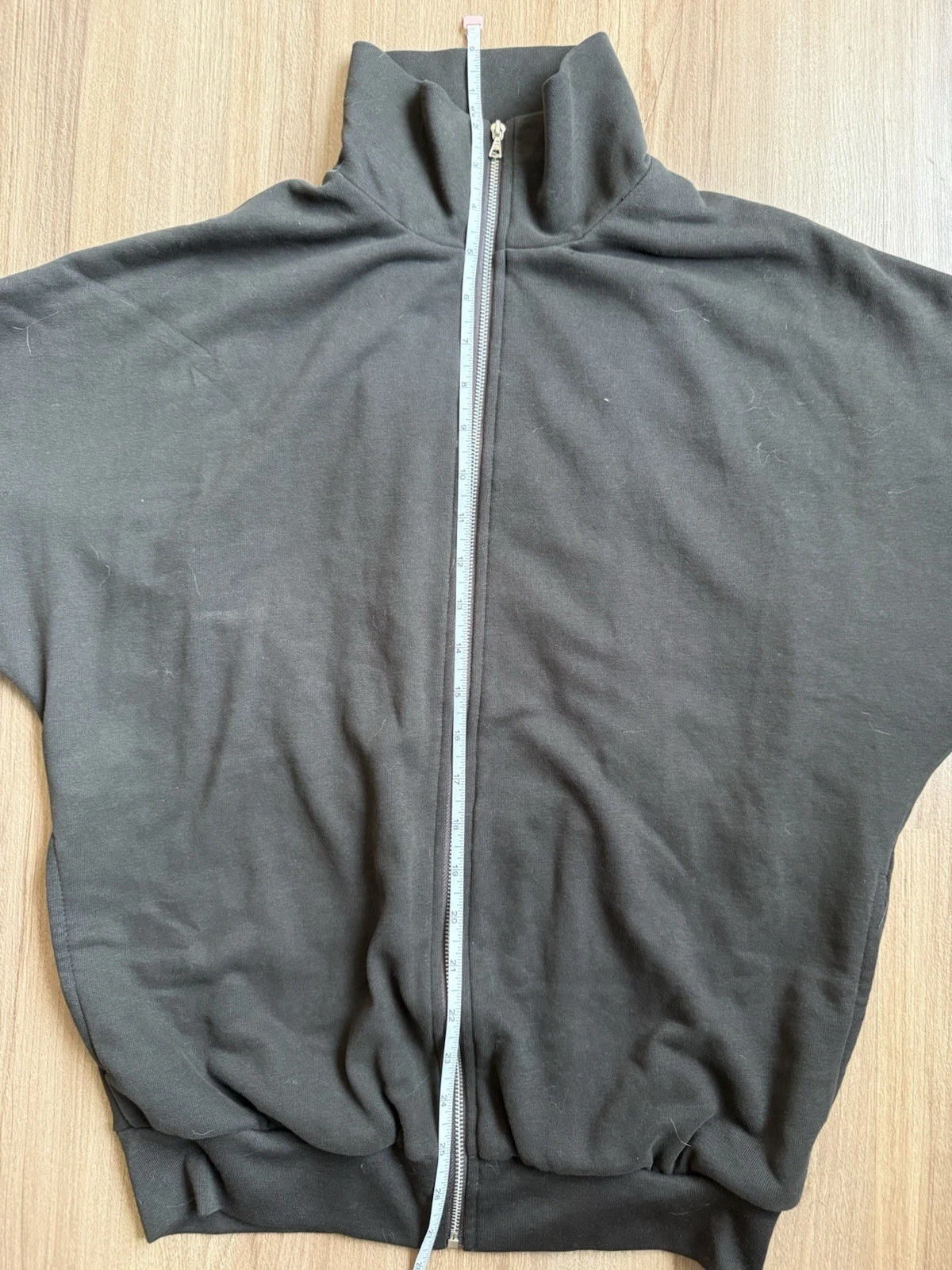 Auralee Super High Gauge Sweat Zip Blouson Size 1 Dark Brown - product detail image 8