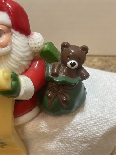 2 - Vintage Celluloid Santa and Bear with Naughty & Nice List stocking holders - Picture 14 of 24