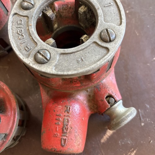 RIDGID 111-R 1/2"-3/4-1 Inch Pipe Threader Dies W/ Ratcheting Head Free Shipping - Picture 6 of 19