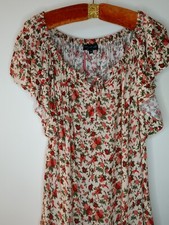 Cynthia Rawley Cottage Core Boho Hippy Prairie  Floral Dress Size M