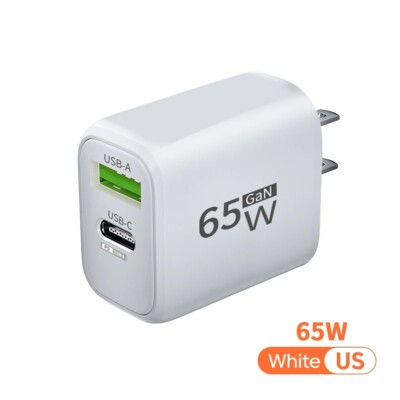 Dual 65watt power supply U.S.A. socket usb Type c and usb 3.1