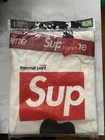 Pantalon thermique Supreme Hanes Bones blanc FW21 taille XL (authentique) flambant neuf rare
