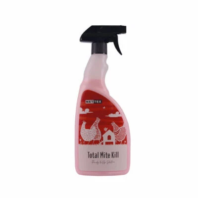 Nettex 750ml Total Mite Kill Pest Ready-To-Use Liquid Spray Chickens Poultry Pen