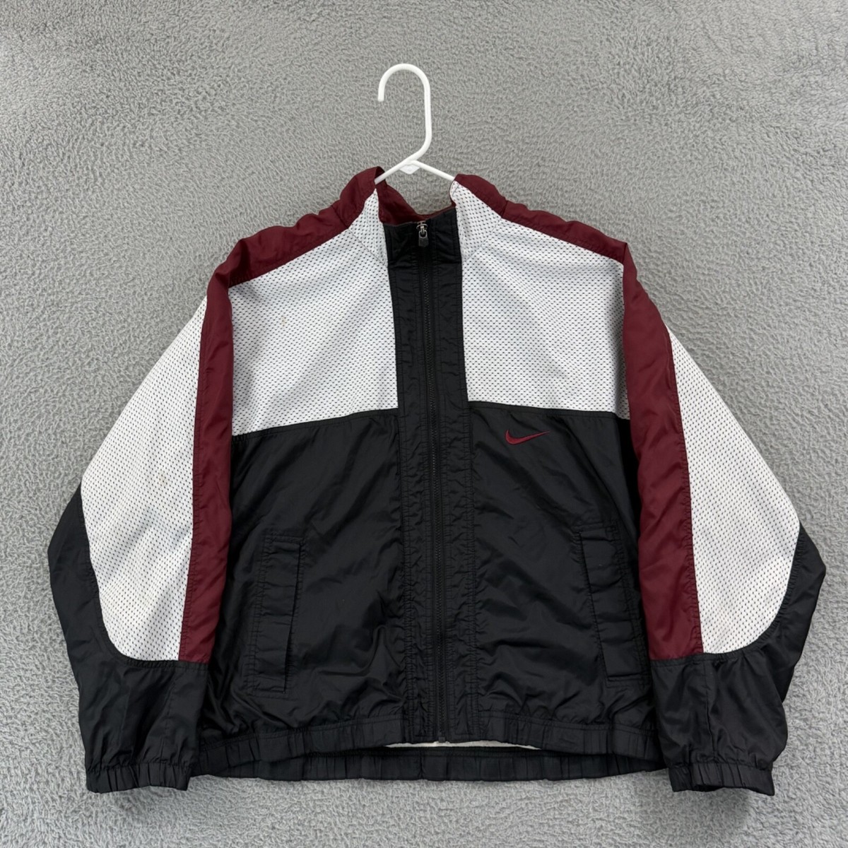 Vintage Nike Track Jacket Mens Medium 90s Nylon Windbreaker