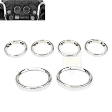 Speedometer Trim Ring Instrument Gauge Bezels For Harley Electra Street Glide