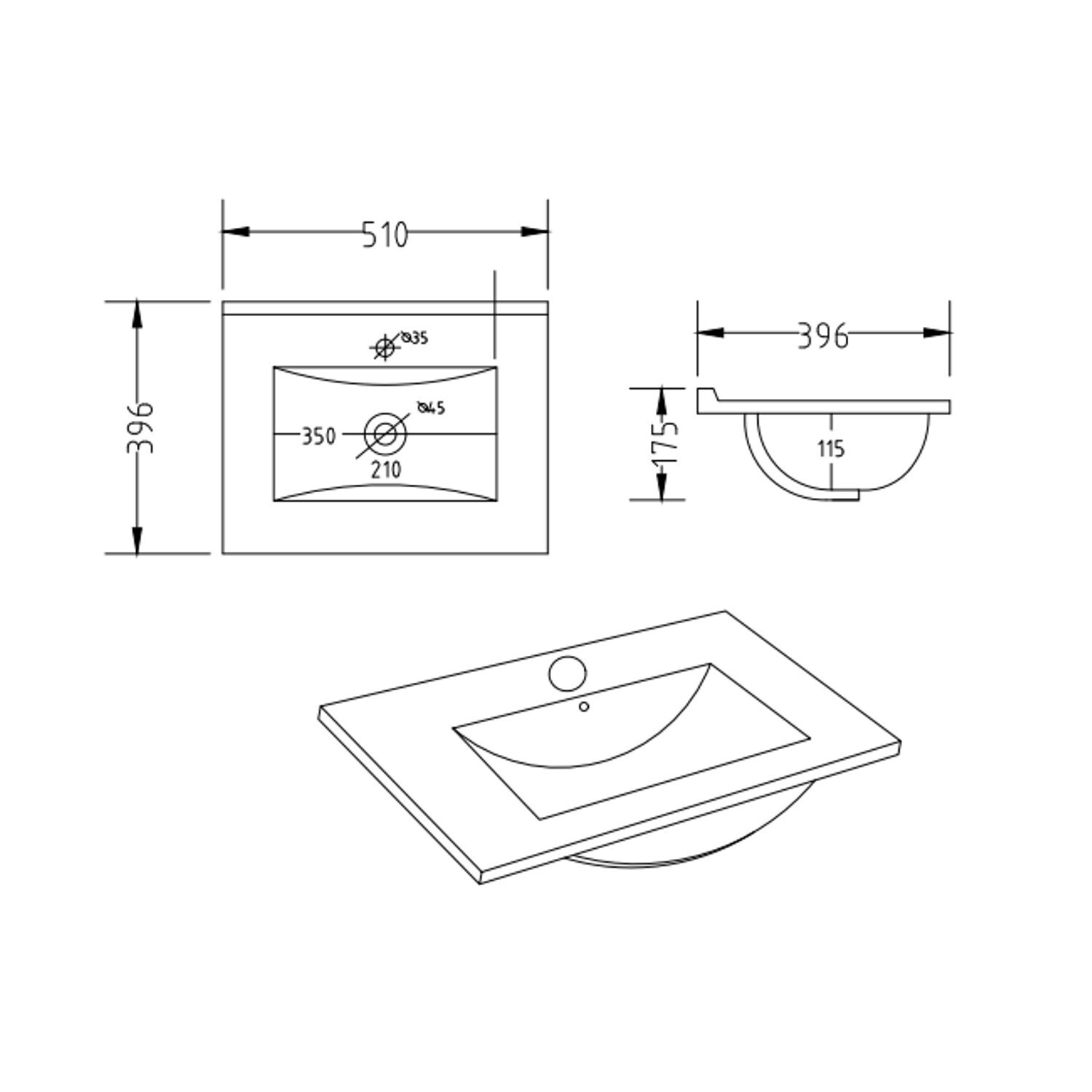 500 mm Blue Freestanding Vanity Unit with Basin and Chrome BUN/BeBa