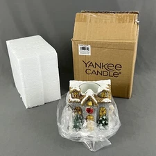 Yankee Candle Christmas Wonderland House w Trees Votive Tea Light Holder New
