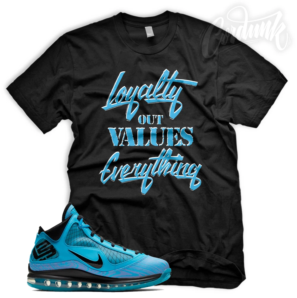 LOYALTYSneaker T Shirt to Match Lebron 7 All Star Chlorine Blue UNC