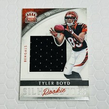 Tyler Boyd RC PATCH 2016 Panini Preferred Crown Royale Rookie Silhouettes