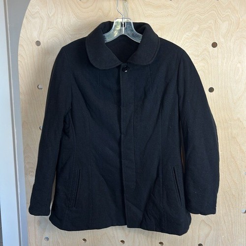 YOHJI YAMAMOTO Bourrage Filling Jacket W/ Wool Blend Exterior & Hidden Buttons M