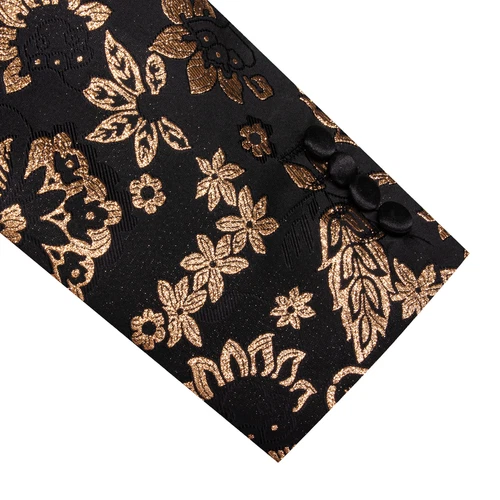 Para Hombres Floral Esmoquin Cena Chaqueta Calce Regular Chal Solapa Paisley Baile de graduación Fiesta Traje - Imagen 42 de 236