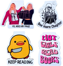 4PC Funny Magnetic Bookmarks | Fun Cute Magnet Marks Reading Lost Hot Girls Read