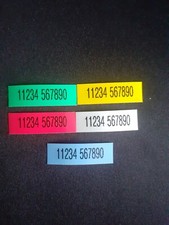 Racing Pigeon ETS stickers with customised phone number