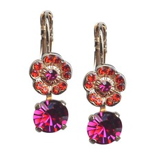 Mariana Earrings Sassy Hyacinth  Fucshia Austrian Crystals My Treasures Coll.