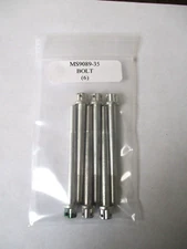 MS9089-35 Double Hex Bolt 1/4-28 x 2 7/8" Shear Drilled Head - Lot of 6