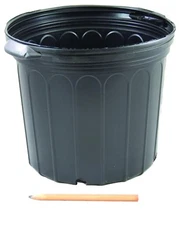3 Gallon Trade Nursery Pots - 12 Pack Black Containers for Greenhouse Growing