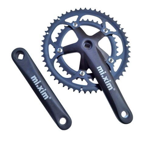 Pédalier Vélo Route Conique 170mm – 34/50T – Double Plateau – Neuf