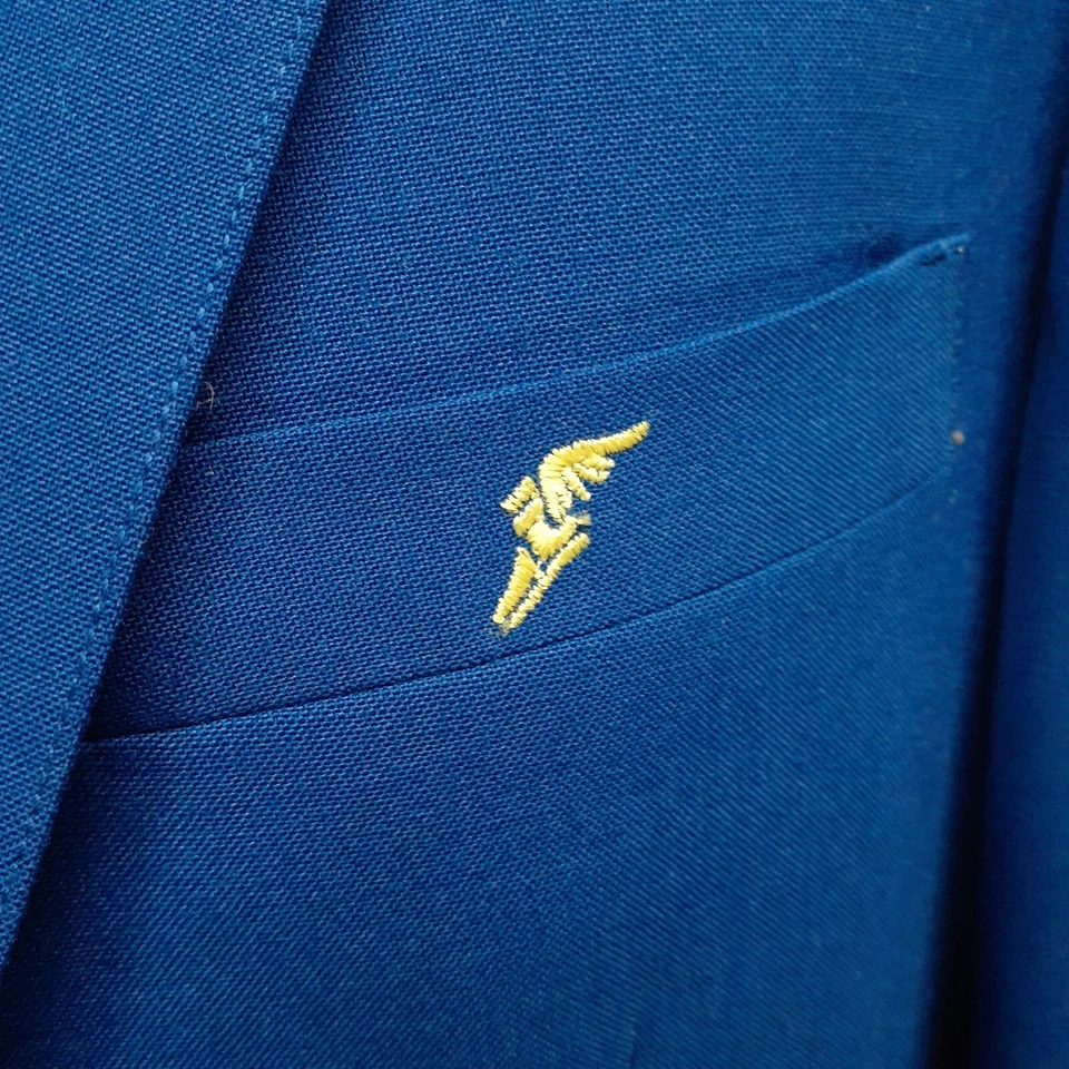 Vintage Hart Schaffner Marx Wool Blazer Jacket 40 42 R Goodyear Tires Sport Coat - Image 4 of 4