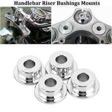 CNC Solid Handlebar Riser Bushings for Harley Softail Deuce FXSTD Dyna Sportster